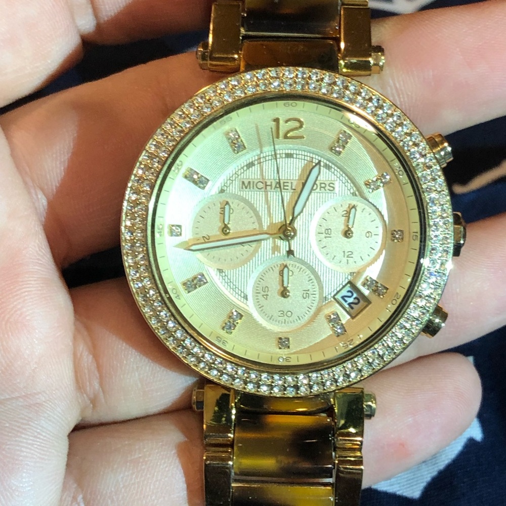 Gold Michael kors watch